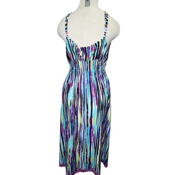 She’s Cool Multicolor Paisley & Stripe Print Sundress – Size 2X - Picture 4 of 6
